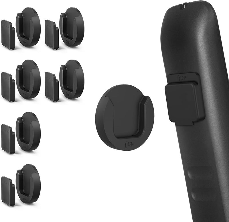 YYILIS Magnetic Remote Control Holder Wall Mount, Self-Adhesive Bedside Caddy for TV Backside/Bedroom/Office/RV Home Organizer Storage (Black 6) - Image 1